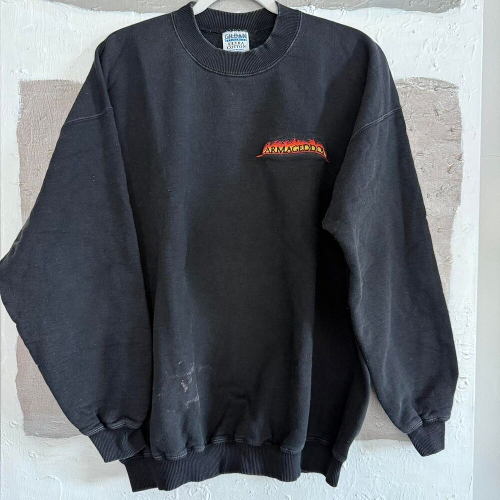 90s Armageddon movie promo embroidered crewneck